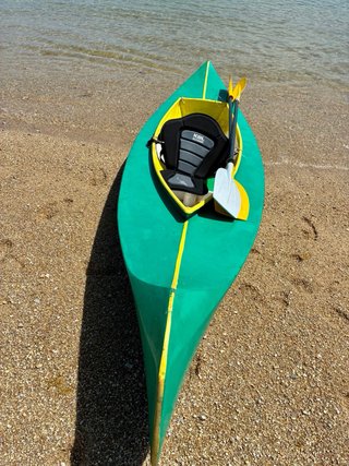 Canoa de poliéster para 2 personas