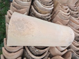 Tejas de barro antiguas