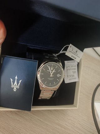 Maserati Competizione Reloj Hombre Negro/Plata