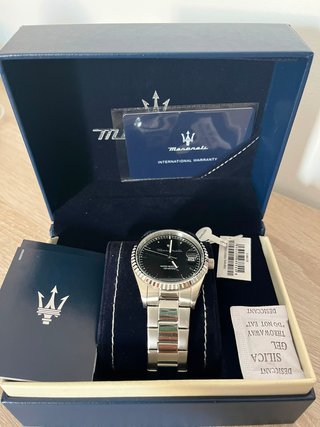 Maserati Competizione Reloj Hombre Negro/Plata