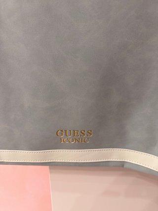Borsa Guess Iconic Donna Grigio Bianco
