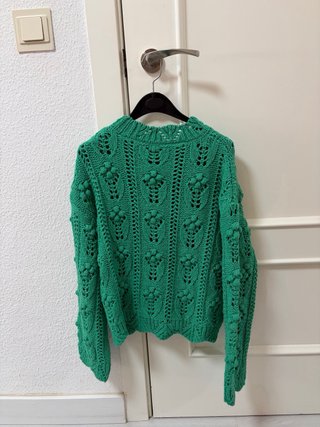 Jersey verde. Zara. Talla S.