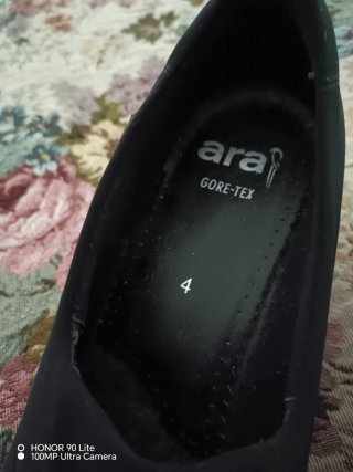 Scarpe Ara Gore-Tex nere tessuto elasticizzato 37