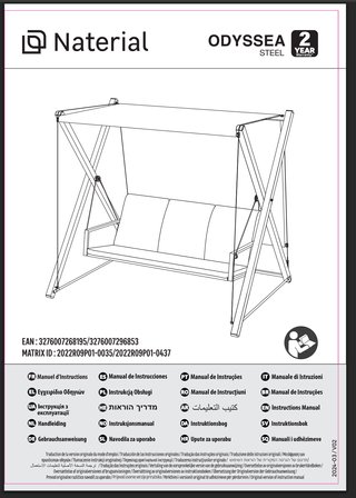 Balancín Naterial Odyssea Gris 155x213cm