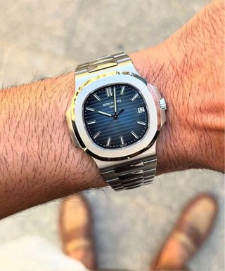 Reloj Patek Philippe Nautilus Azul Plateado