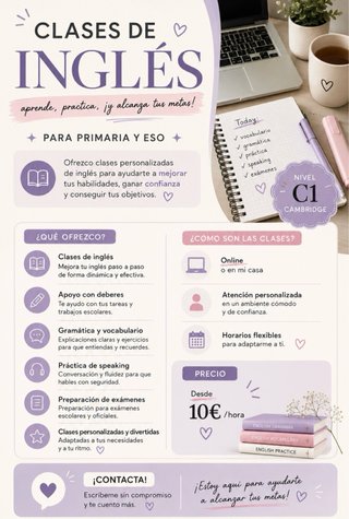 Clases particulares de inglés