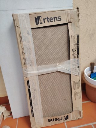 Azulejo porcelánico efecto cemento beige