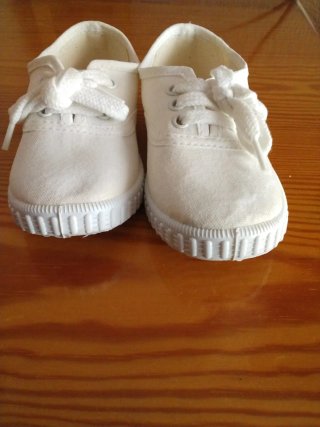 Zapatillas Loneta Blancas Nuevas