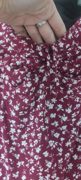 Vestido midi con estampado floral