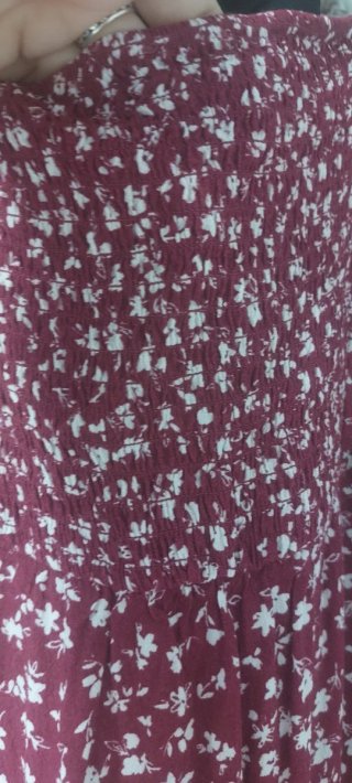 Vestido midi con estampado floral