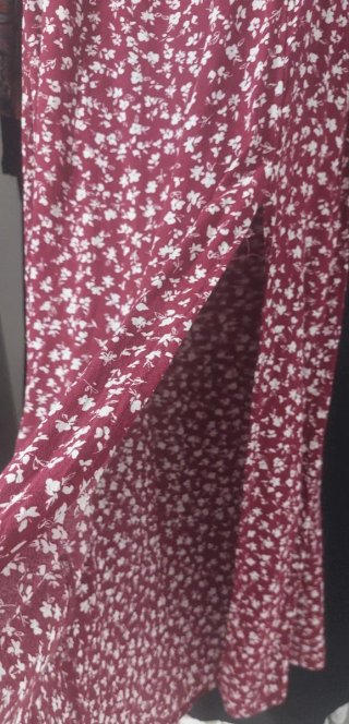 Vestido midi con estampado floral