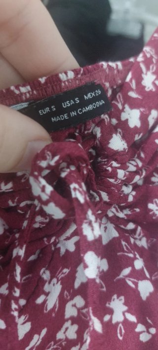 Vestido midi con estampado floral