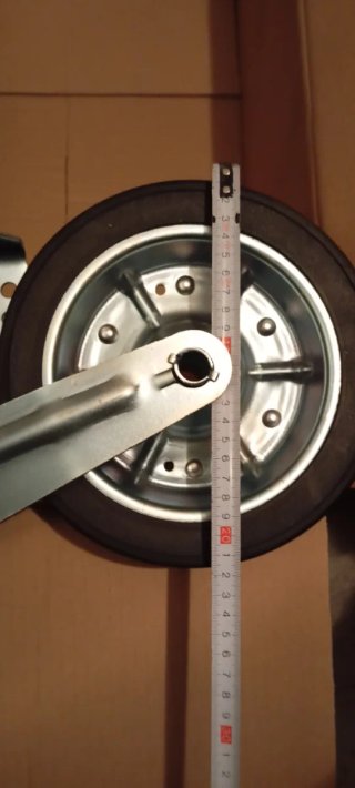 Rueda Jockey 60mm remolque caravana barco
