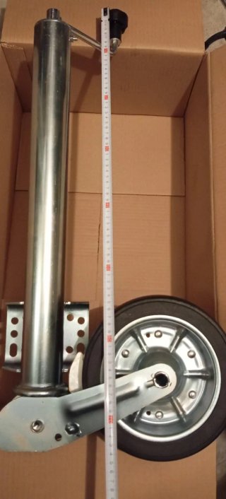 Rueda Jockey 60mm remolque caravana barco