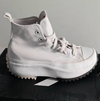 Converse All Star Platform Bianche 39