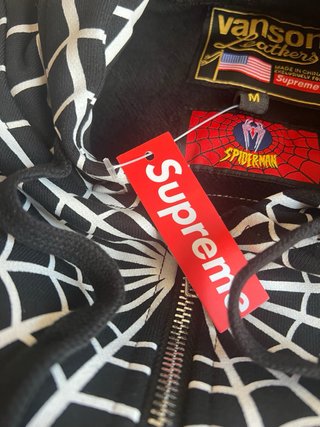 Supreme Vanson Spiderman Hoodie Talla M
