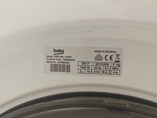 Beko WRV 6611 BWR Lavadora de Carga Frontal 6Kg