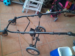 Carro de bebé rosa
