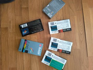 Lote 6 Cintas VHS BASF y TDK E-240