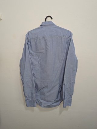 Camisa Zara Azul Estampada