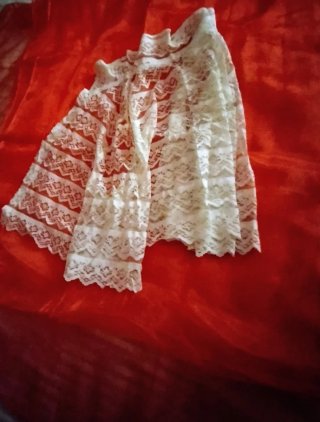 Antichità: Bolero Pizzo Anni '50 Bianco.