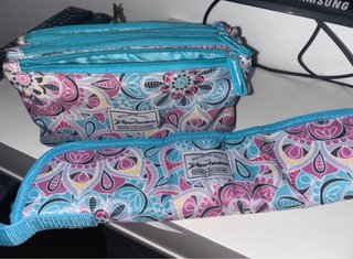 Estuche triple y funda de flauta floral