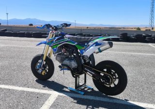 Pit Bike Malcor 190 Motocross Azul/Verde