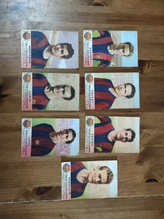 Lote postales Barça 1949 + Castellblanch 1952