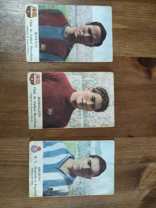 Lote postales Barça 1949 + Castellblanch 1952
