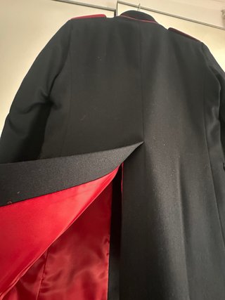 Chaqueta El Ganso Lana Azul Marino Ribete Rojo