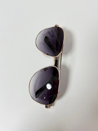 Gafas de sol Cartier Aviador Dorado y Negro