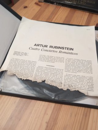 Vinilo Artur Rubinstein - Conciertos Románticos