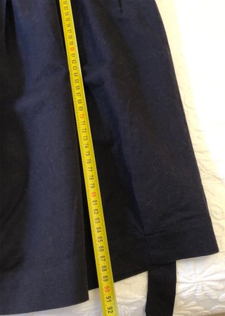 Vestido negro dorado cuello joya Anthropologie XS