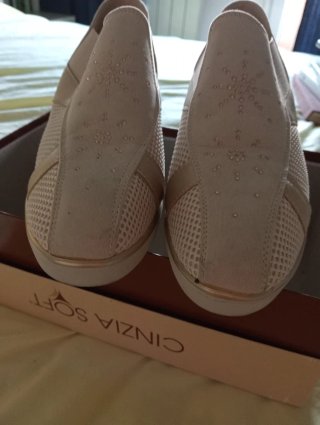 Scarpe donna comode beige/oro