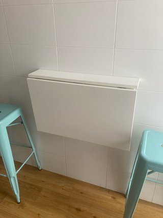 Mesa pared plegable Ikea blanca