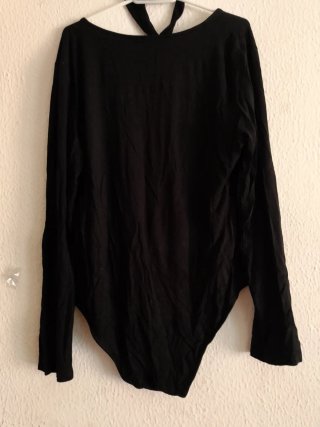 Body negro manga larga 2XL