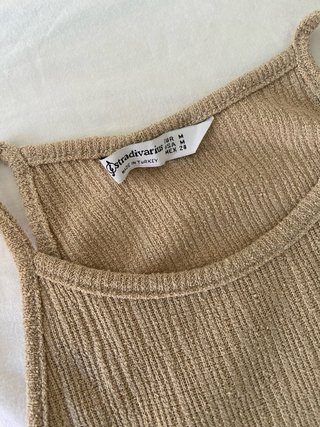 Vestido largo beige