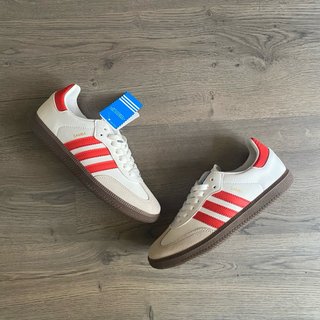Adidas Samba OG Blancas Rojas Talla 39 Nuevas