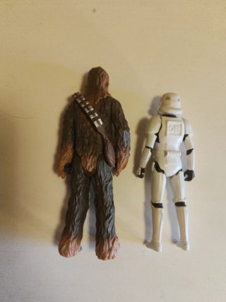Lote figuras Star Wars Chewbacca y Stormtrooper