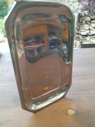 Vassoio rettangolare in metallo
