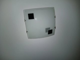 Plafón de techo moderno cristal