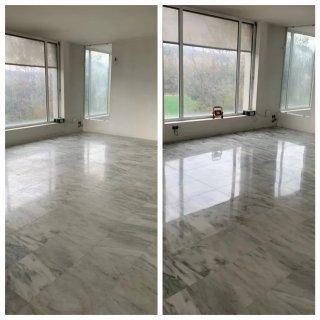 Pulido de mármol terrazo mosaicos