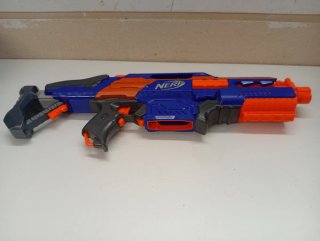 Pistola Nerf Azul y Naranja