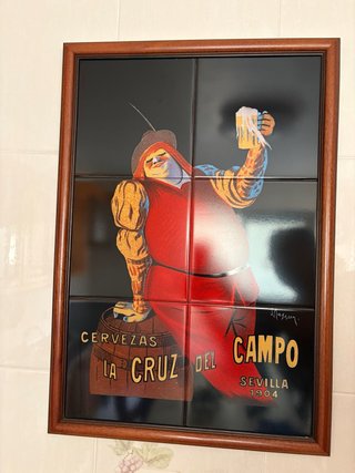 Cuadro Azulejos Cerveza Cruzcampo Sevilla 1904