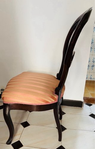 Silla Clásica Madera Tapizada
