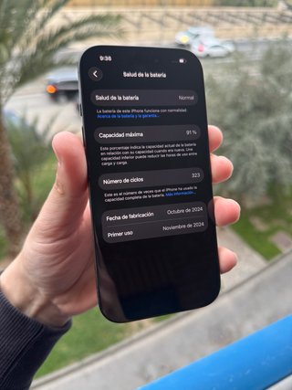 iPhone 16 Pro - 91% Batería