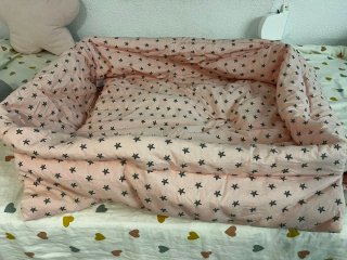 Funda para mini cuna tijera ,con estrellas