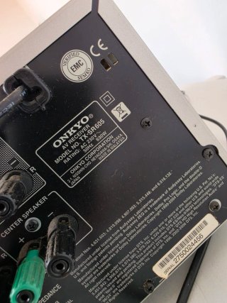 Amplificador Onkyo TX-SR605 Plata
