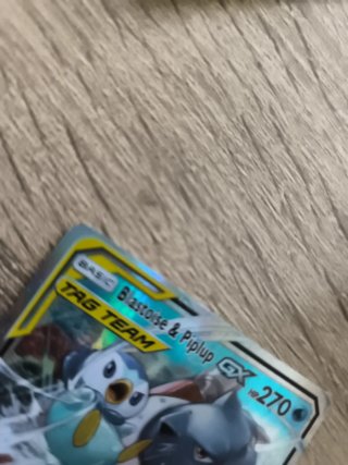 Carta Pokémon Blastoise & Piplup GX TAG TEAM