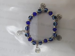 Pulsera Ojo Turco y Árbol de la Vida